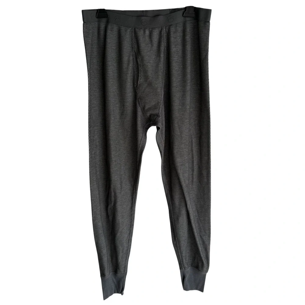 MAGELLAN‎ Classic Fit Mens Black Charcoal Thermal Pants, L